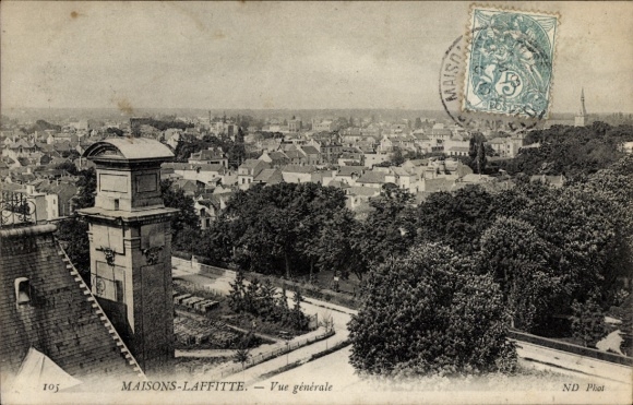 Postcard Maisons Laffitte Yvelines, Vue generale