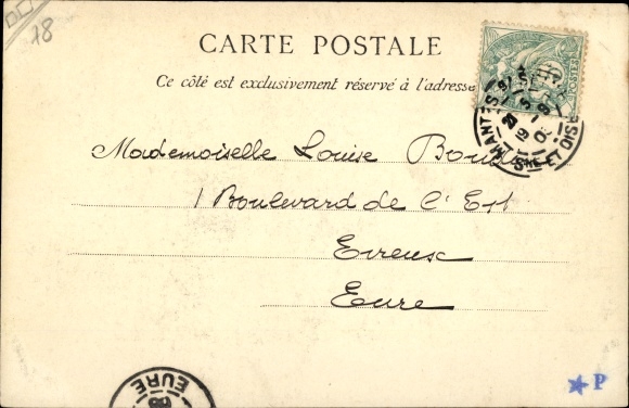 Postcard Mantes Yvelines, The Door to the Priests