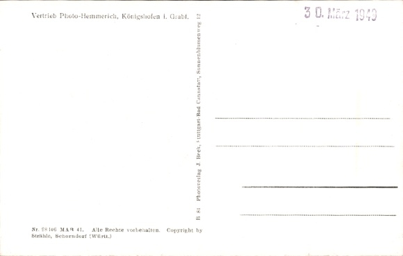 Postcard Eyershausen Bad Königshofen im Grabfeld, aerial photograph