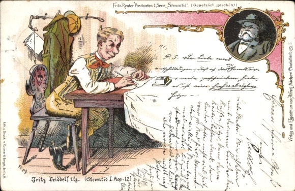 litho Fritz Triddelfitz, Fritz Reuter, Ut mijn Stromtid