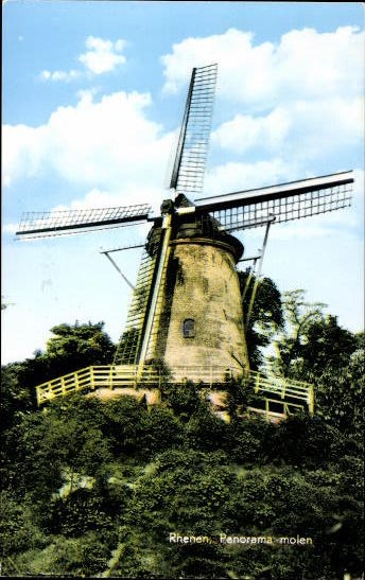 9 old PCs windmills Netherlands, various views