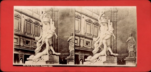 Stereo CdV Firenze Florenz Toscane, De verkrachting van Polyxena