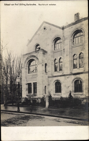 Art Nouveau PC Karlsruhe in Baden Württemberg, building, architect Hermann Billing