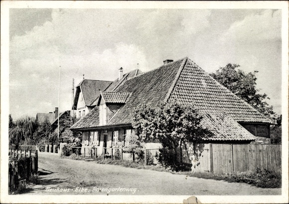 Postcard Neuhaus an der Elbe, Rosengartenweg