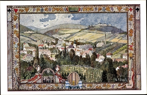 Artist PC Vienna 19 Döbling Grinzing, 10th German National Singers Festival 1928, Kahlenberg