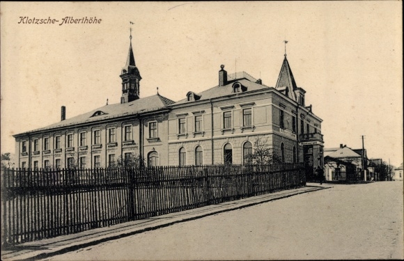 Postcard Dresden Klotzsche, Alberthöhe