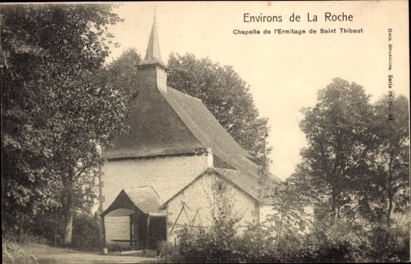 Ak La Roche sur Foron Haute Savoie, Kapelle de l'Ermitage de Saint Thibaut, Umgebung von La Roche
