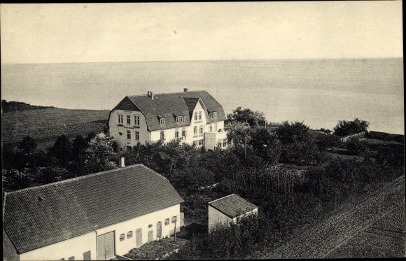 Postcard Dahmeshöved Dahme in Holstein, view of the Seefrieden convalescent home