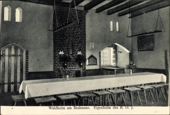 Ak Rickling in de wijk Segeberg, Waldheim am Brahmsee, binnenaanzicht