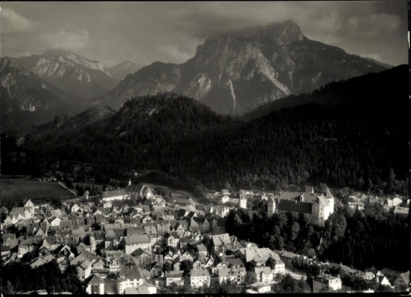 Foto Füssen im Allgäu, Fliegeraufnahme