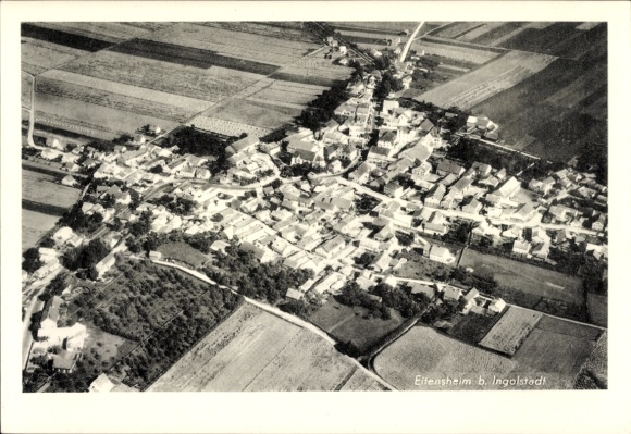 Ak Eitensheim Oberbayern, Fliegeraufnahme
