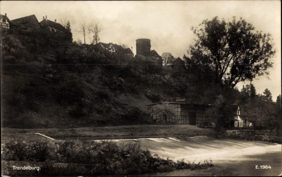 Postcard Trendelburg in northern Hesse, restaurant Zur Krone