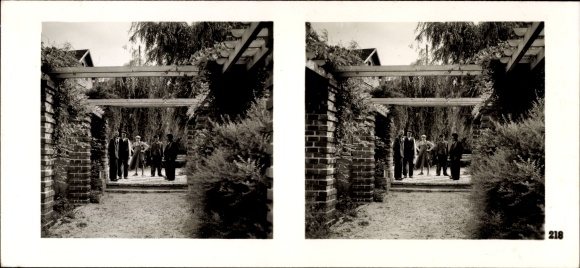 Stereo Raumbild Foto "Die NS Musterbetriebe 1937-38" Nr. 218 Glashütte Hermannsthal Oberschlesien