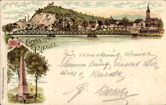 lito Riegel am Kaiserstuhl, widok ogólny, pomnik