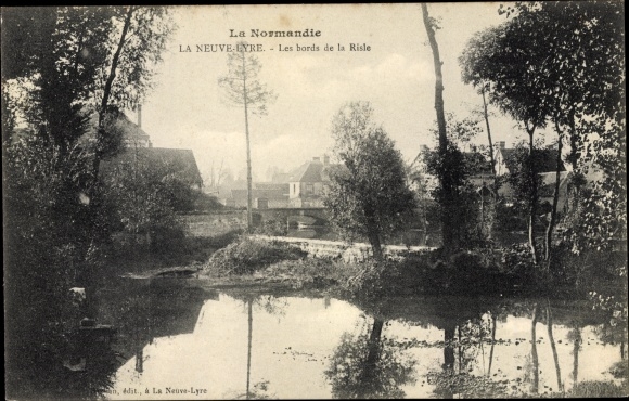 Postcard La Neuve Lyre Eure, Banks of the Risle