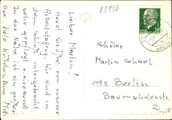Postcard Bagenz Neuhausen an der Spree Niederlausitz, recreation home