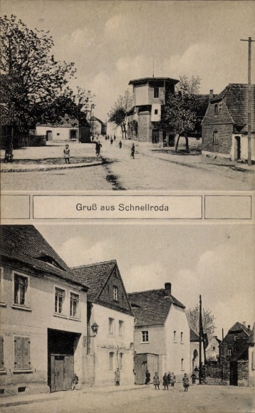 Ak Schnellroda Steigra in Saalekreis, straatdelen