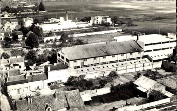 Postcard Mer Loir et Cher, Rue Haute d'Aulnay, L'Usine et la Laiterie