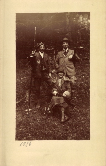 Photo Postcard Jäger, group photo