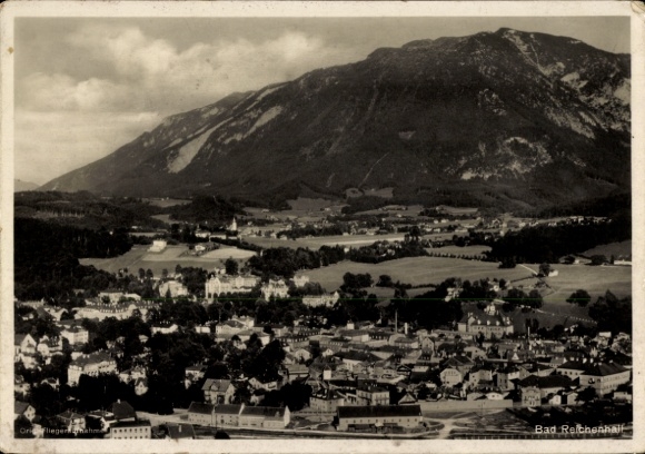 Ak Bad Reichenhall in Oberbayern, Landschaft mit Bergen, Stadtansicht, historische Postkarte