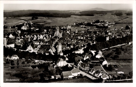 Ak Dinkelsbühl in Mittelfranken, Fliegeraufnahme