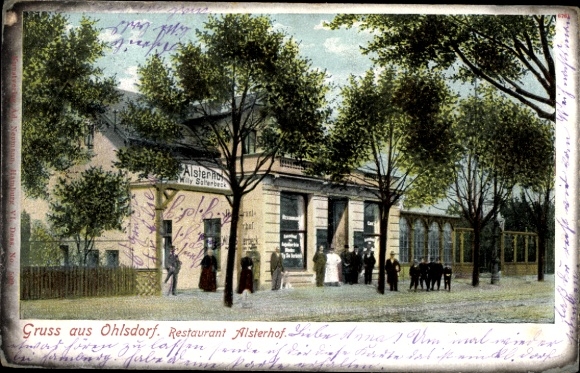Ansichtkaart Hamburg Ohlsdorf, Restaurant Alsterhof