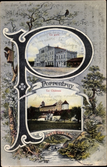 KP Pruntrut Porrentruy Canton of Jura, La Gare, Le Chateau