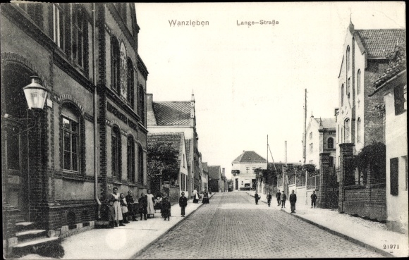 Postcard Wanzleben Börde in Saxony Anhalt, Long Street