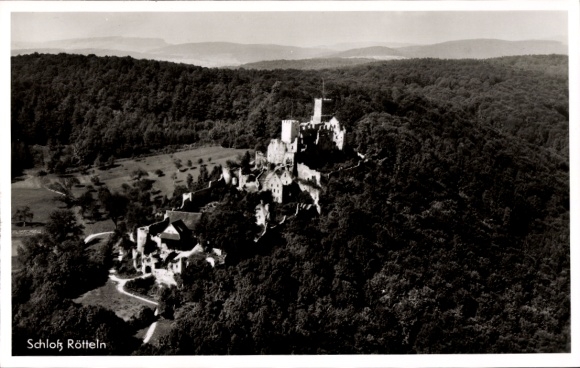 Ak Rötteln Haagen Lörrach in Baden, Burgruine Rötteln, Röttler Schloss