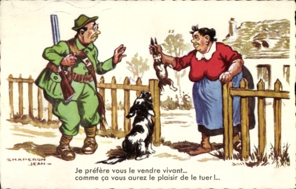 Artist PC Chaperon, Jean, hunter, Je prefer vous le vendre vivant