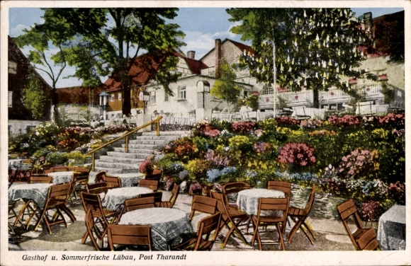 Postcard Lübau Rabenau Erzgebirge, Inn and Summer Resort, Owner Paul Wolf