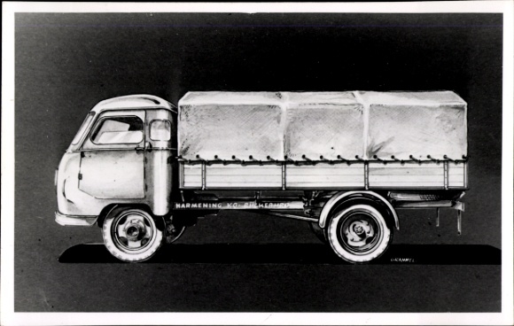 Ak Bückeburg im Kreis Schaumburg, Karosseriefabrik Hermann Harmening KG, Lastwagen