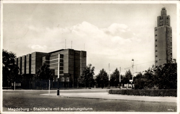 PC Magdeburg on the Elbe, town hall, exhibition tower