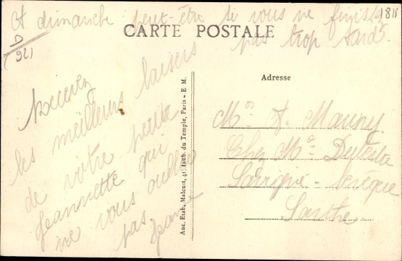Postcard Vanves Malakoff Hauts de Seine, Strategic Road, Les Gardes Mobiles