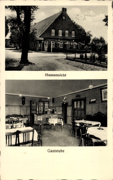 Postcard Seckenhausen Stuhr in Lower Saxony, inn, guest room