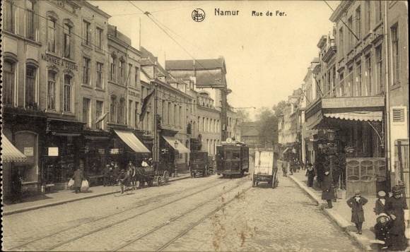 Postcard Namur Wallonia, Rue de Fer
