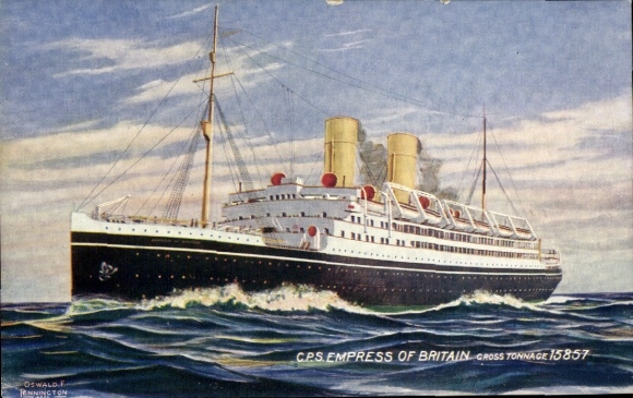 Ak-stoomboot Empress of Britain, Canadian Pacific Ships, CPS