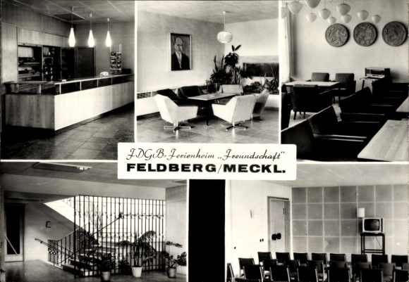 Ak Feldberg in Mecklenburg, FDGB vakantiehuis vriendschap