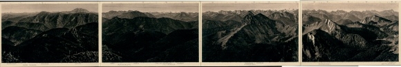 Klapp Postcard Kreuth am Tegernsee Upper Bavaria, Hirschberg, Panorama, High Mountain Panoramic View