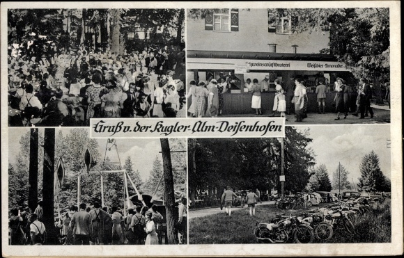 Postcard Deisenhofen Oberhaching Oberbayern, Kugler Alm