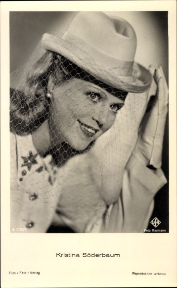 Aktorka KP Kristina Söderbaum, portret, film Ufa