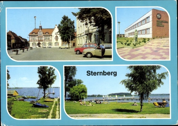 KP Sternberg w Meklemburgii, Karl Liebknecht Platz, Dom Kultury Rejonowego Benno Voelkner, jezioro, basen odkryty