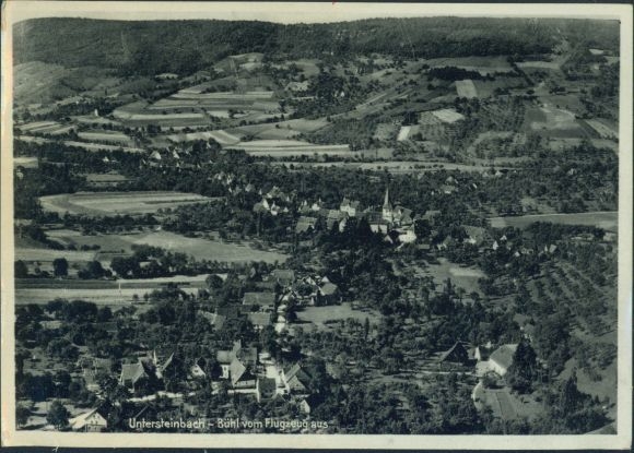 Postcard Untersteinbach Pfedelbach in Württemberg, aerial photograph