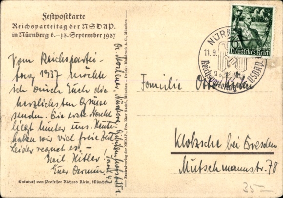 KP artystyczna Klein, Richard, Zlot Partii Nazistowskiej w Norymberdze 1937