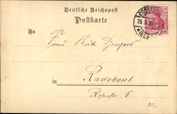Chromo-Litho Dresden Mobschatz Merbitz, Inn Merbitz
