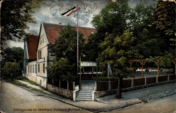 Postcard Elbingerode Oberharz am Brocken, Kurhotel Waldhof, Inh. H, Heindorf