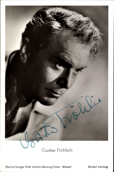 Ak Schauspieler Gustav Fröhlich, Portrait
