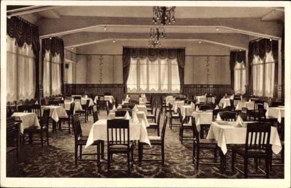 Ak Oberhof im Thüringer Wald, Speisesaal, Heinrich Lorenz Stiftung