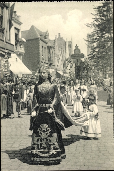 Postcard Bruges Brugge Flanders West Flanders, Procession of the Holy Blood