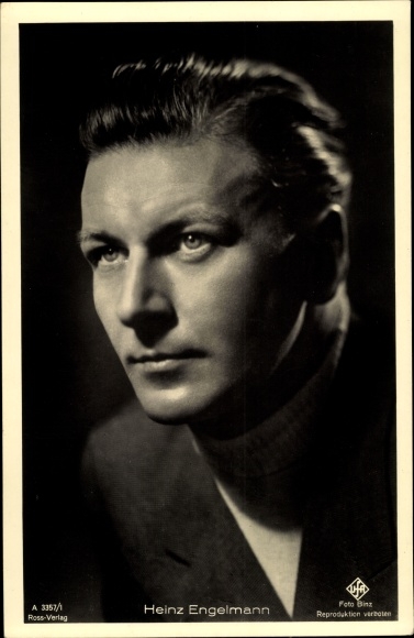 Ak Schauspieler Heinz Engelmann, Portrait, UFA Film, Ross A 3357 1